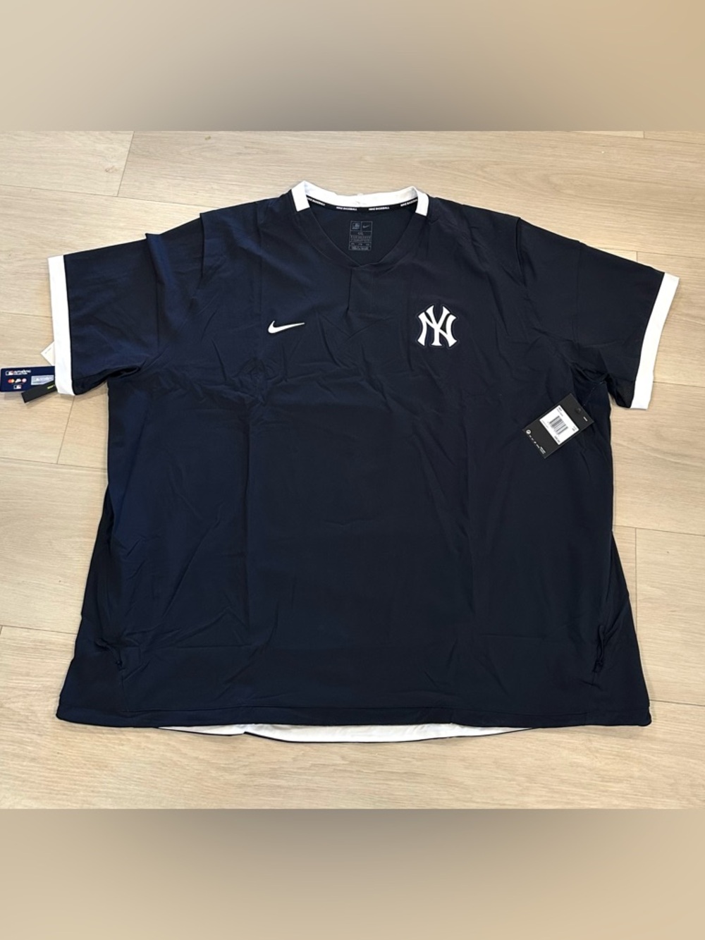 Nike MLB New York Yankees Authentic Home Hot Jersey Jacket Shirt Mens 4XL New